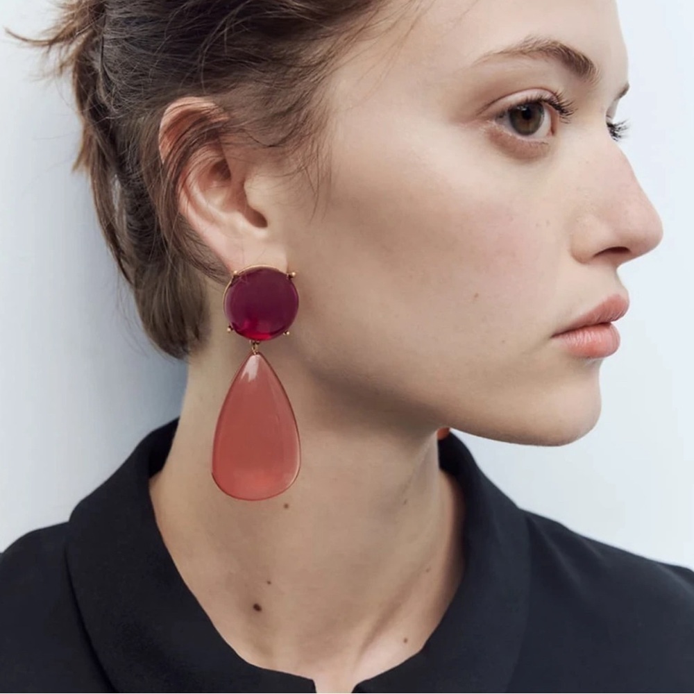 Resin Drop Earrings